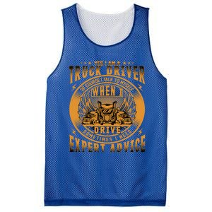 Funny Trucker Big Rig Semi Truck Driver Quote 18 Wheeler Gift Mesh Reversible Basketball Jersey Tank