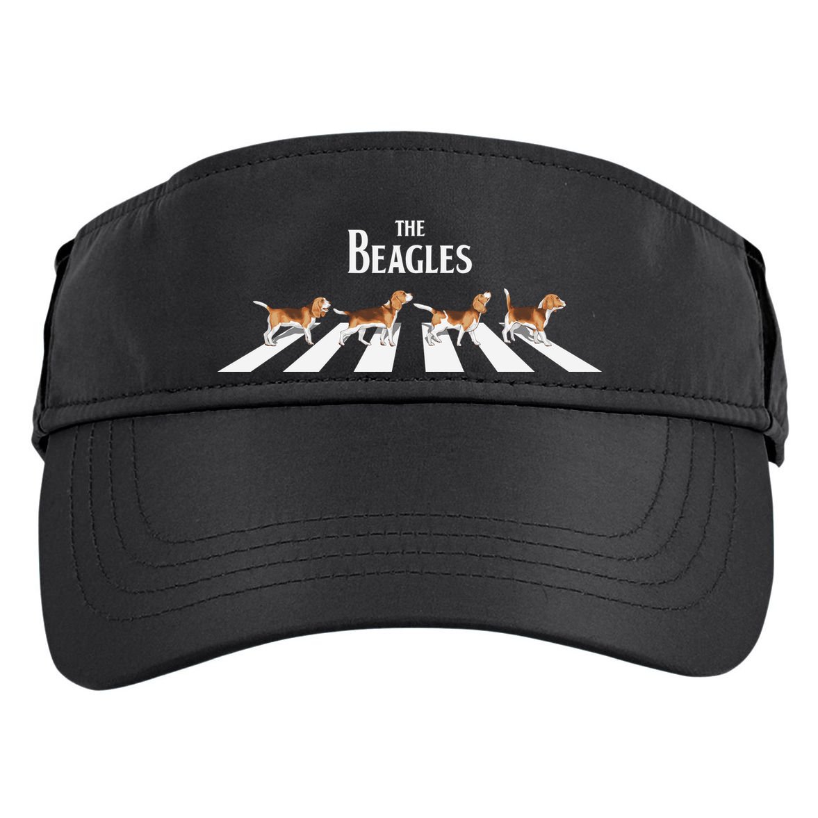 Funny The Beagles Album Spoof Adult Drive Performance Visor