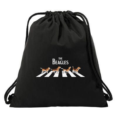 Funny The Beagles Album Spoof Drawstring Bag