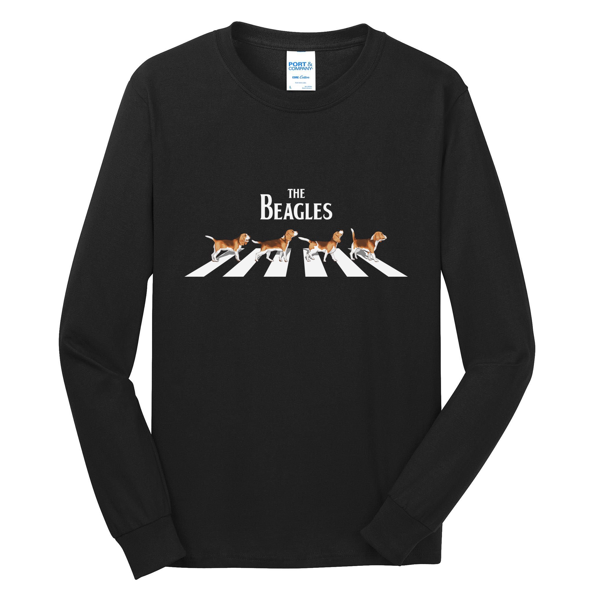 Funny The Beagles Album Spoof Tall Long Sleeve T-Shirt