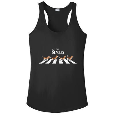 Funny The Beagles Album Spoof Ladies PosiCharge Competitor Racerback Tank