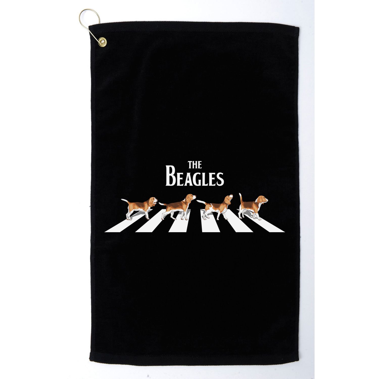 Funny The Beagles Album Spoof Golf Towel