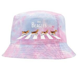 Funny The Beagles Album Spoof Tie-Dyed Bucket Hat