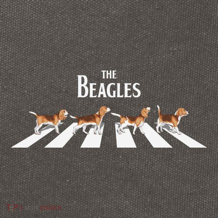 Funny The Beagles Album Spoof Cotton Canvas Backpack
