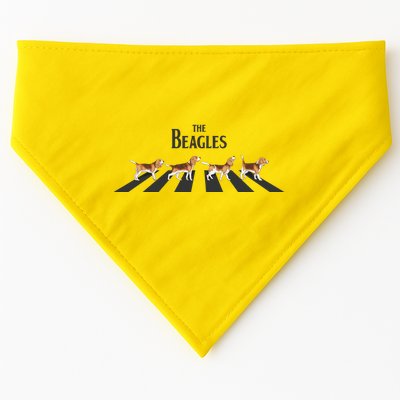 Funny The Beagles Album Spoof USA-Made Doggie Bandana