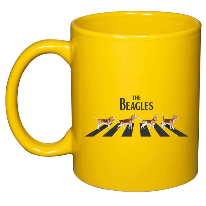 Funny The Beagles Album Spoof 11oz C Handle Ceramic Mug
