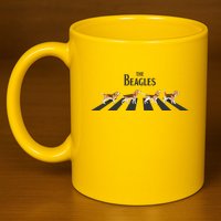 Funny The Beagles Album Spoof 11oz C Handle Ceramic Mug