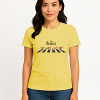 Funny The Beagles Album Spoof Womens T-Shirt