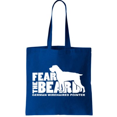 Fear The Beard Gift Ger Wirehaired Pointer Gift Cute Gift Tote Bag