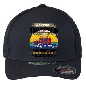 Funny Trucker Big Rig Semi Truck Driver Quote 18 Wheeler Gift Flexfit Unipanel Trucker Cap