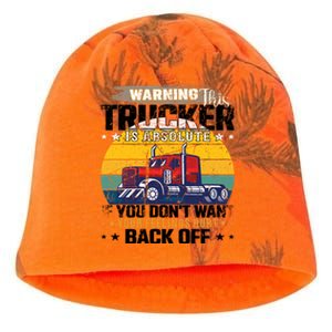 Funny Trucker Big Rig Semi Truck Driver Quote 18 Wheeler Gift Kati - Camo Knit Beanie