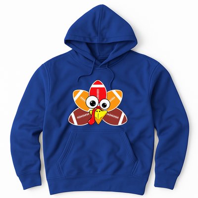 Funny Thanksgiving Baby Turkey Football Balls Sport Lovers  Hoodie