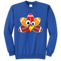 Funny Thanksgiving Baby Turkey Football Balls Sport Lovers  Sweatshirt