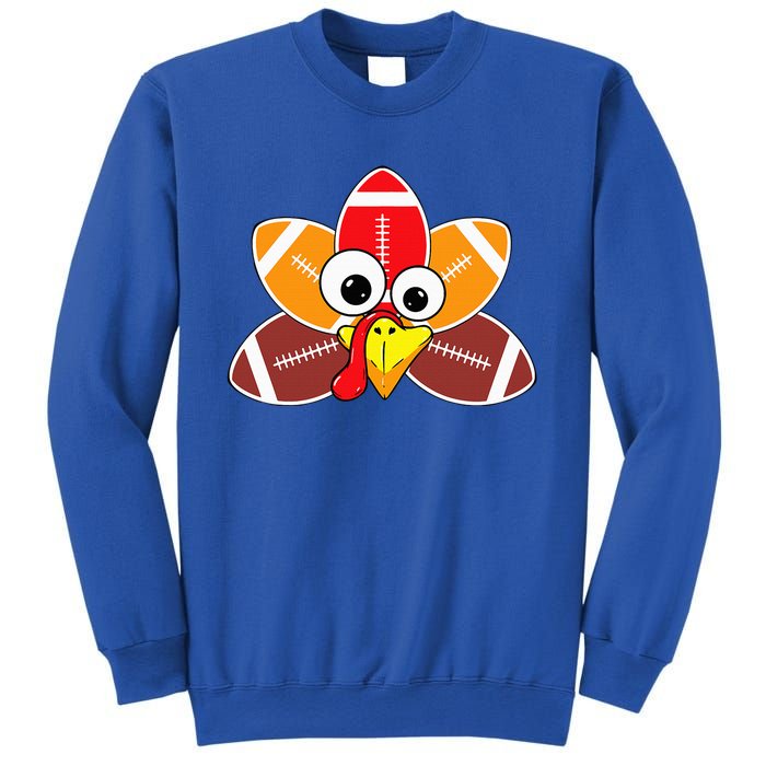 Funny Thanksgiving Baby Turkey Football Balls Sport Lovers  Sweatshirt