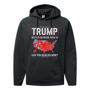 Funny Trump Better Coverage Than 5g Can You Hear Us Now Us Performance Fleece Hoodie