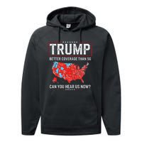 Funny Trump Better Coverage Than 5g Can You Hear Us Now Us Performance Fleece Hoodie