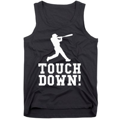 Funny Touchdown Baseball Football Sports Gift Tank Top