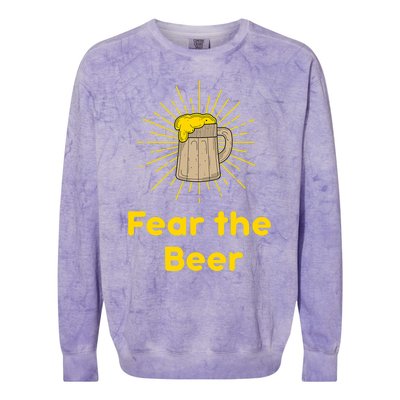 Fear The Beer Shirt Funny Gift Colorblast Crewneck Sweatshirt