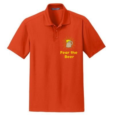 Fear The Beer Shirt Funny Gift Dry Zone Grid Polo