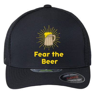 Fear The Beer Shirt Funny Gift Flexfit Unipanel Trucker Cap