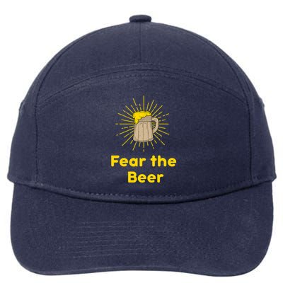 Fear The Beer Shirt Funny Gift 7-Panel Snapback Hat