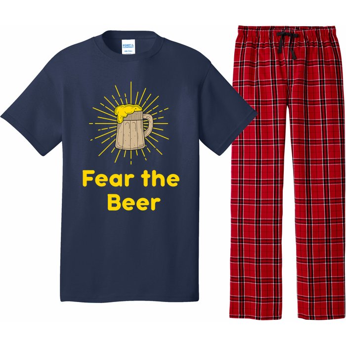 Fear The Beer Shirt Funny Gift Pajama Set