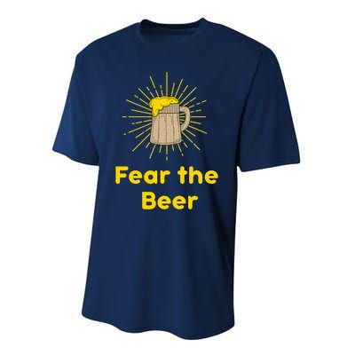 Fear The Beer Shirt Funny Gift Performance Sprint T-Shirt