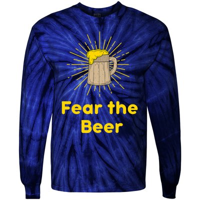 Fear The Beer Shirt Funny Gift Tie-Dye Long Sleeve Shirt