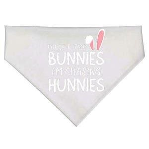 Forget The Bunnies IM Chasing Hunnies Easter Bunny Easter Clothing Funny Easter USA-Made Doggie Bandana