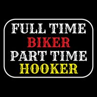 Full Time Biker, Part Time Hooker 16 in Basic Backpack
