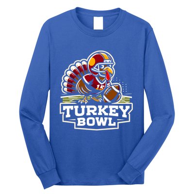 Funny Turkey Bowl American Football Thanksgiving Gift Long Sleeve Shirt