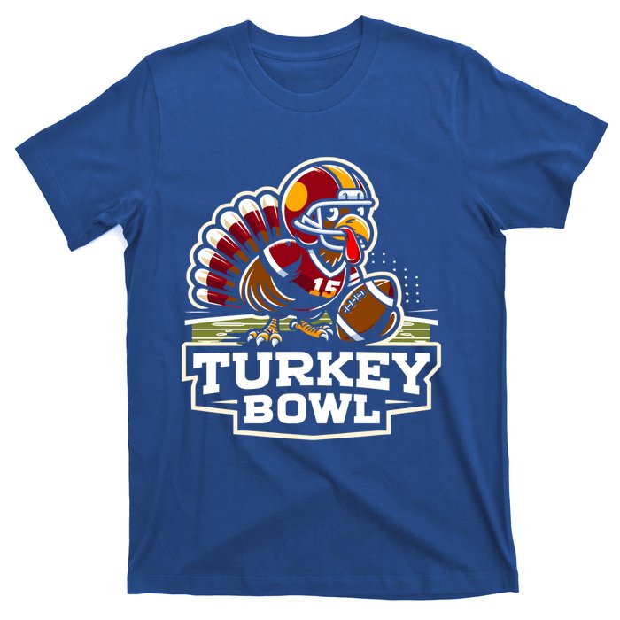 Funny Turkey Bowl American Football Thanksgiving Gift T-Shirt