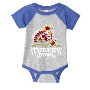 Funny Turkey Bowl American Football Thanksgiving Gift Infant Baby Jersey Bodysuit