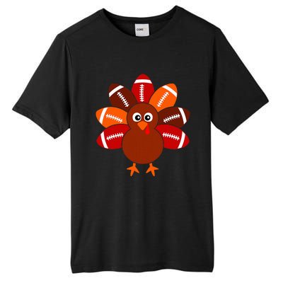 Football Turkey Balls Thanksgiving Tall Fusion ChromaSoft Performance T-Shirt