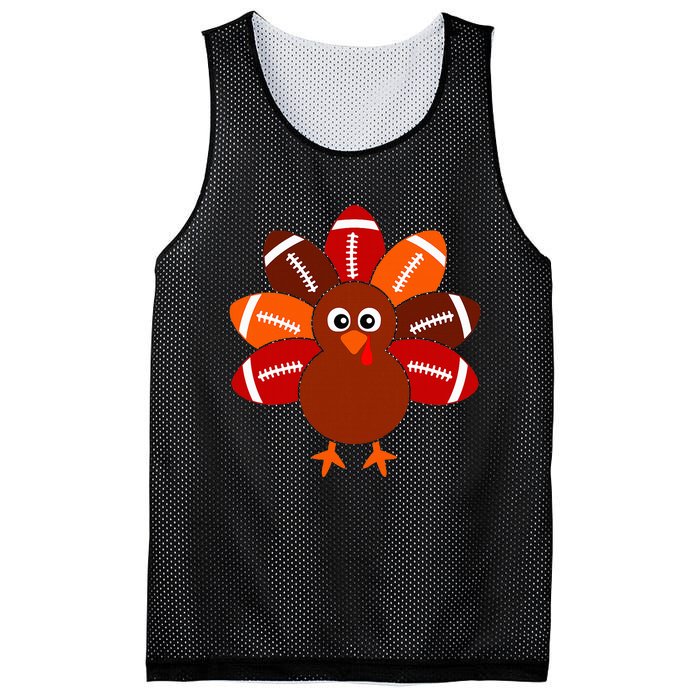 Football Turkey Balls Thanksgiving Mesh Reversible Basketball Jersey Tank