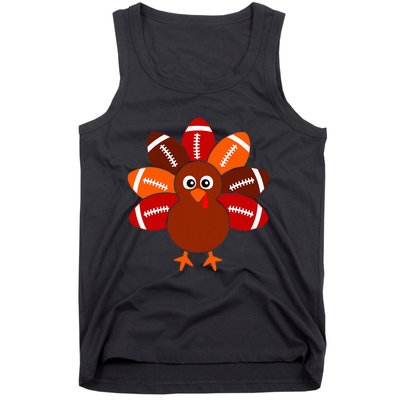 Football Turkey Balls Thanksgiving Tank Top