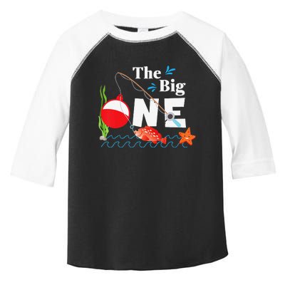 Fishing The Big One Year 1st First Birthday Little Fisherman Gift Toddler Fine Jersey T-Shirt