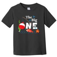 Fishing The Big One Year 1st First Birthday Little Fisherman Gift Toddler T-Shirt