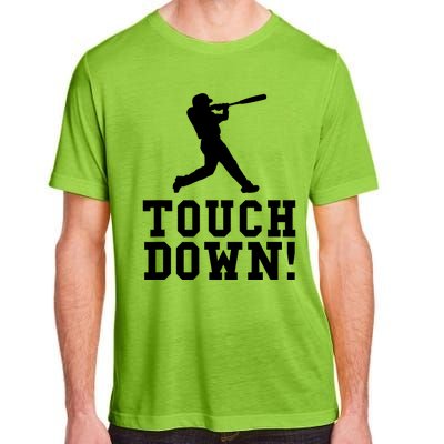 Funny Touchdown Baseball Football Sports Gift Cute Gift Adult ChromaSoft Performance T-Shirt