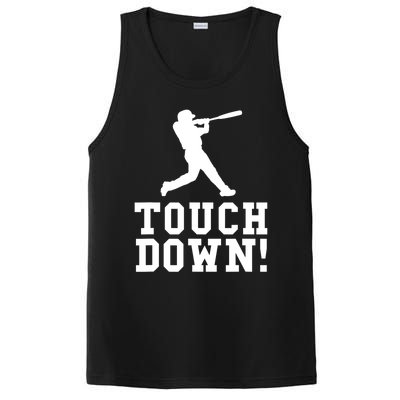 Funny Touchdown Baseball Football Sports Gift Cute Gift PosiCharge Competitor Tank