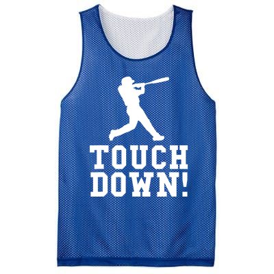 Funny Touchdown Baseball Football Sports Gift Cute Gift Mesh Reversible Basketball Jersey Tank