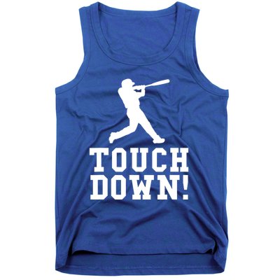 Funny Touchdown Baseball Football Sports Gift Cute Gift Tank Top