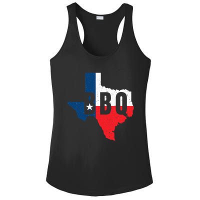 Funny Texas BBQ Grilling Or Smoking Meat Ladies PosiCharge Competitor Racerback Tank