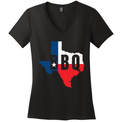 Funny Texas BBQ Grilling Or Smoking Meat Women's V-Neck T-Shirt