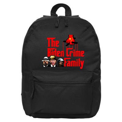 Funny The Biden Crime Family Anti Biden Liberals Democrats 16 in Basic Backpack