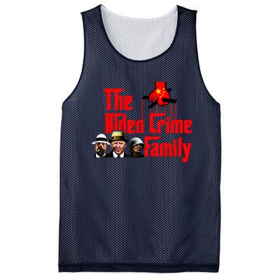 Funny The Biden Crime Family Anti Biden Liberals Democrats Mesh Reversible Basketball Jersey Tank