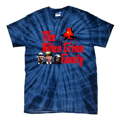 Funny The Biden Crime Family Anti Biden Liberals Democrats Tie-Dye T-Shirt