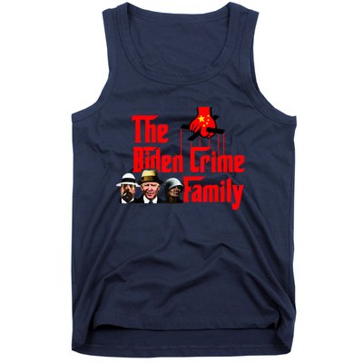 Funny The Biden Crime Family Anti Biden Liberals Democrats Tank Top