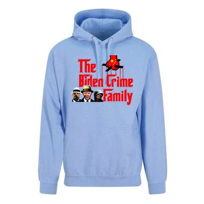 Funny The Biden Crime Family Anti Biden Liberals Democrats Unisex Surf Hoodie