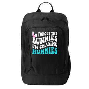 Forget The Bunnies Im Chasing Hunnies Funny Easter City Backpack